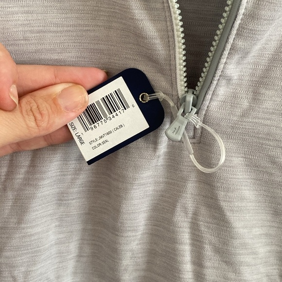 NWT Johnnie-O Men's Performance Vest - Caleb Golf Vest Gray Seal Size Large - Picture 4 of 7